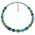 Blue Larimar/Jade Necklace 21-26-G