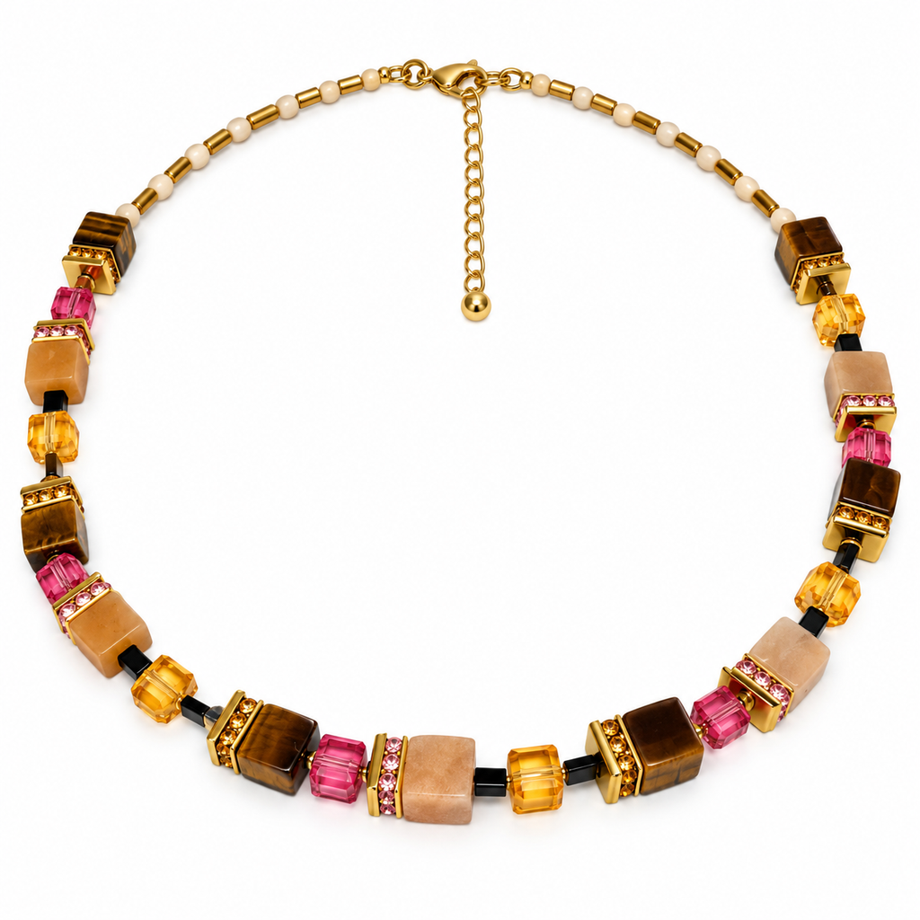 Tiger Eye/Aventurine Necklace 58-26-G