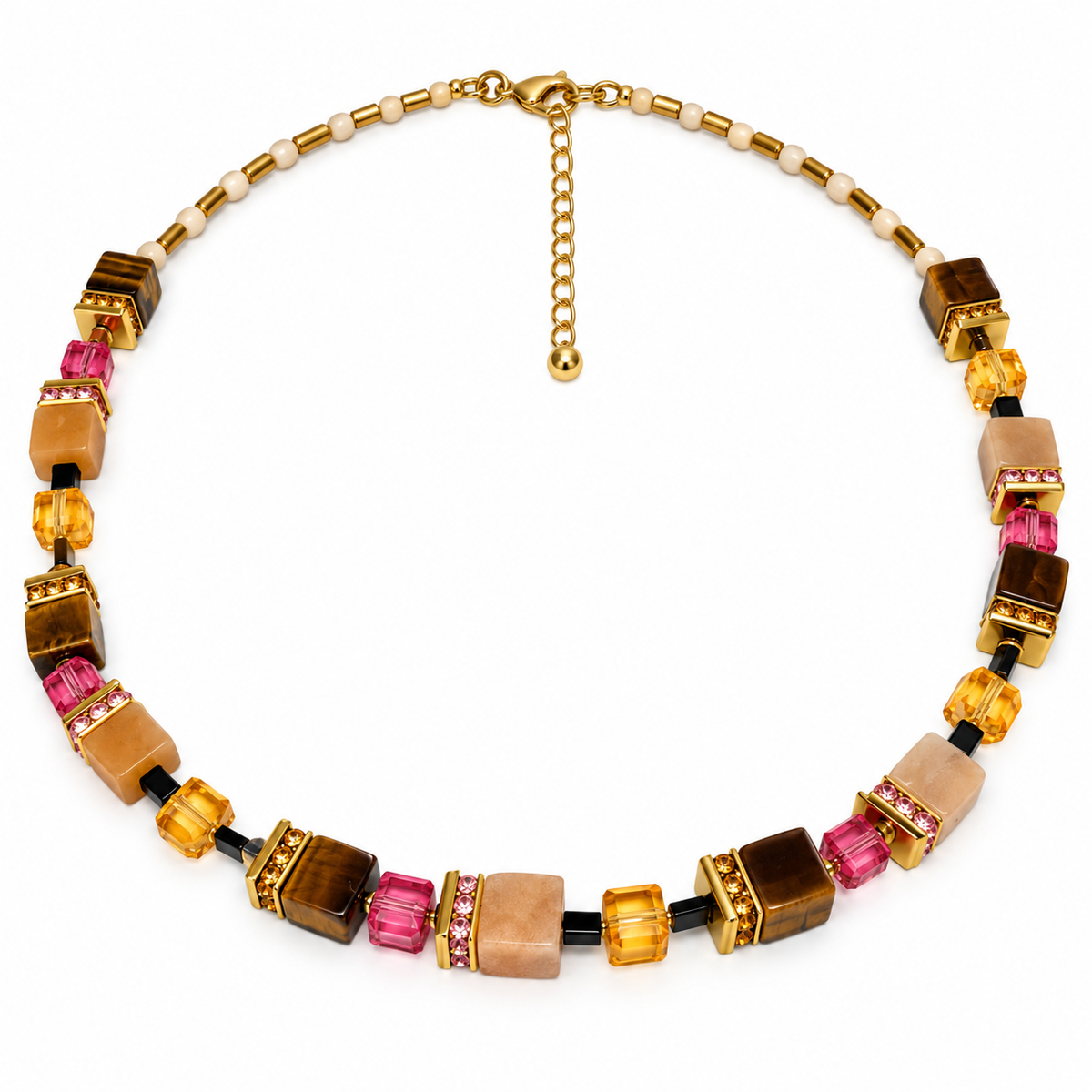 Tiger Eye/Aventurine Necklace 58-26-G