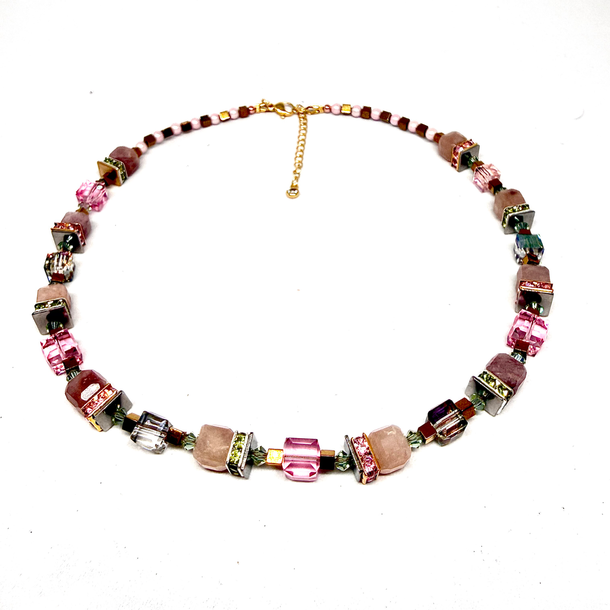 Pink Quartz Necklace 63-26-G