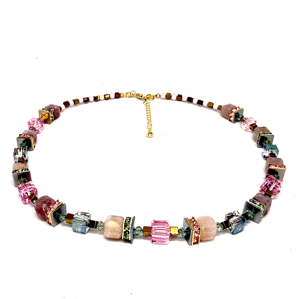Pink Quartz Necklace 63-26-G