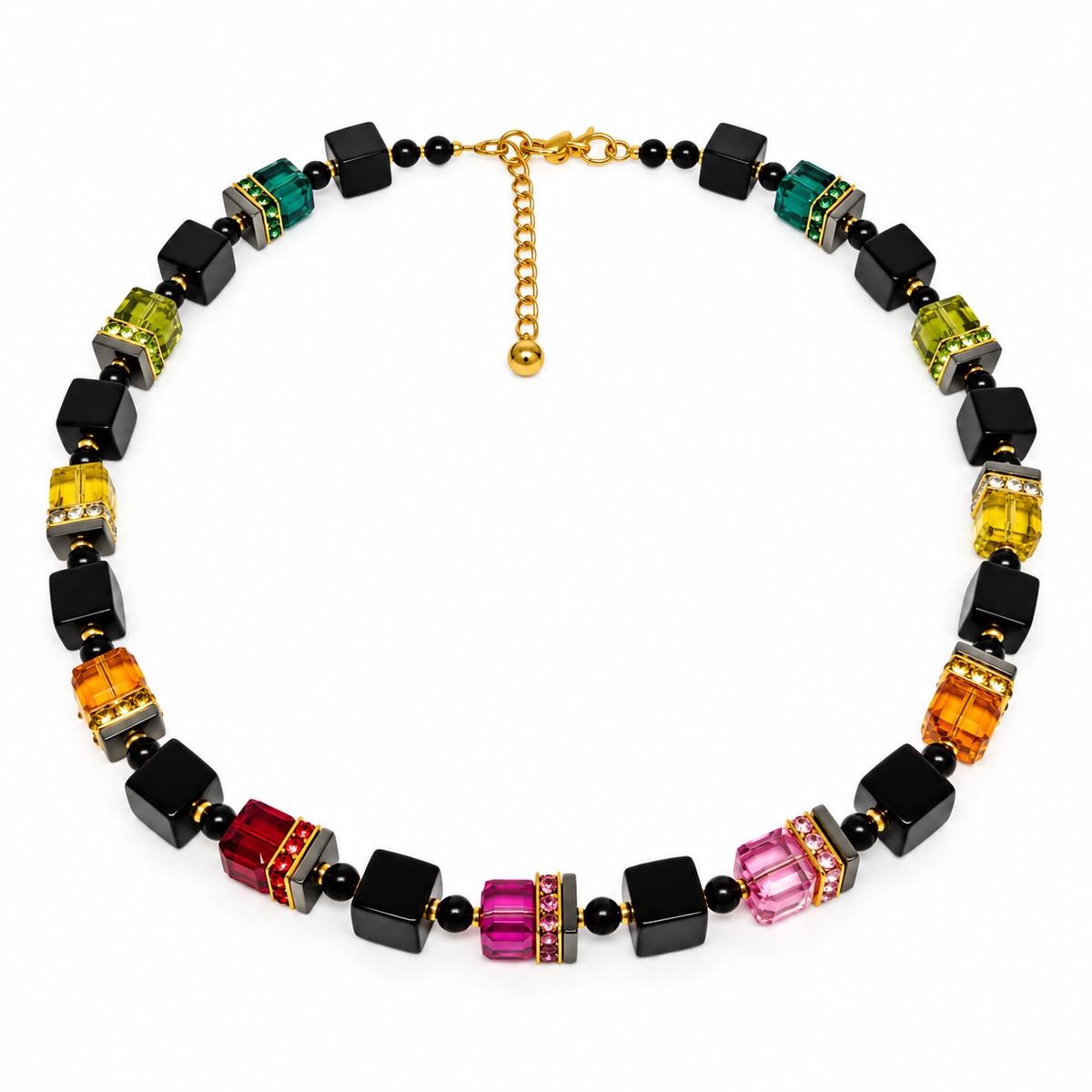 Onyx/Multicolour Necklace 67-26-G