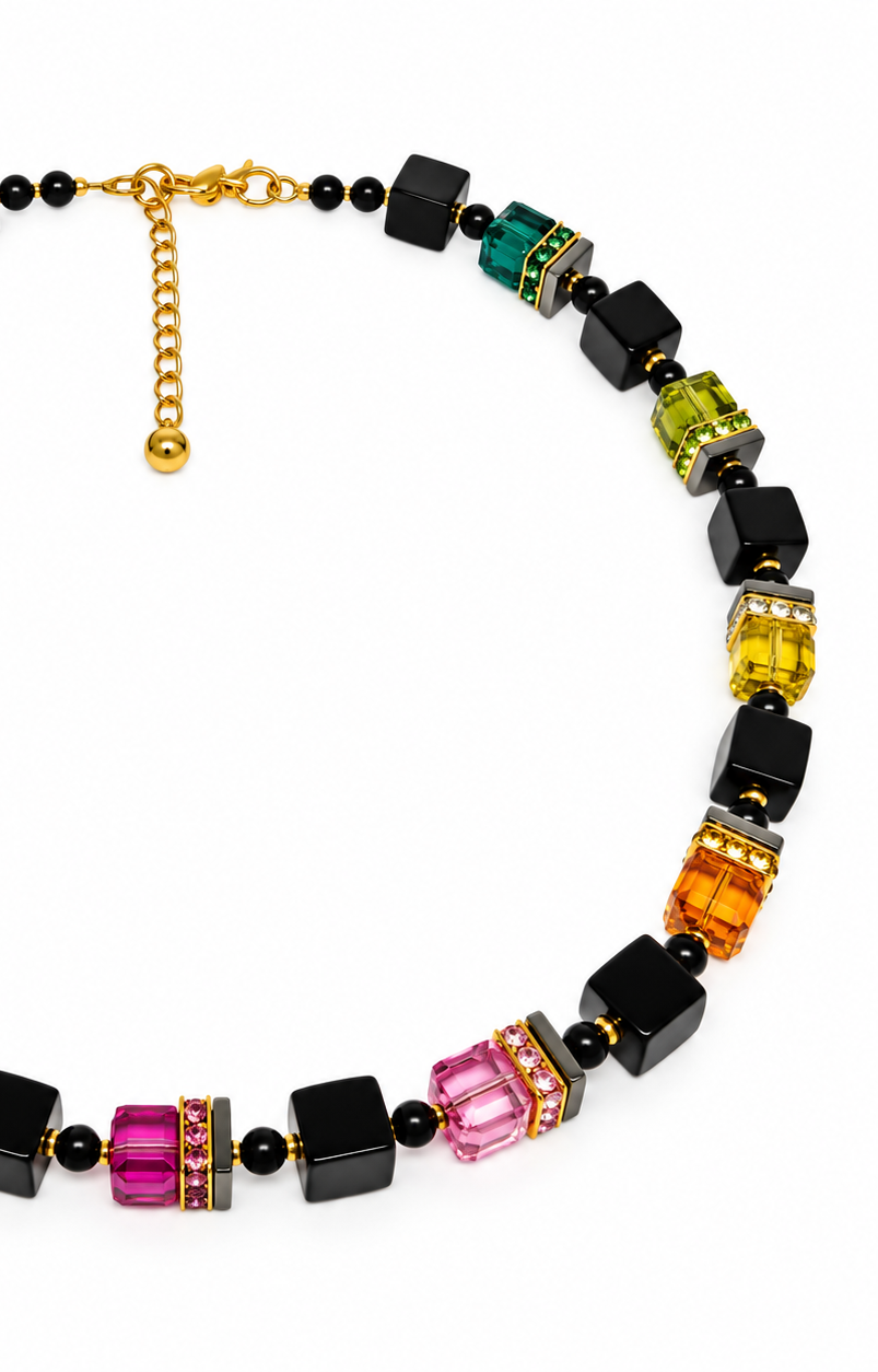 Onyx/Multicolour Necklace 67-26-G