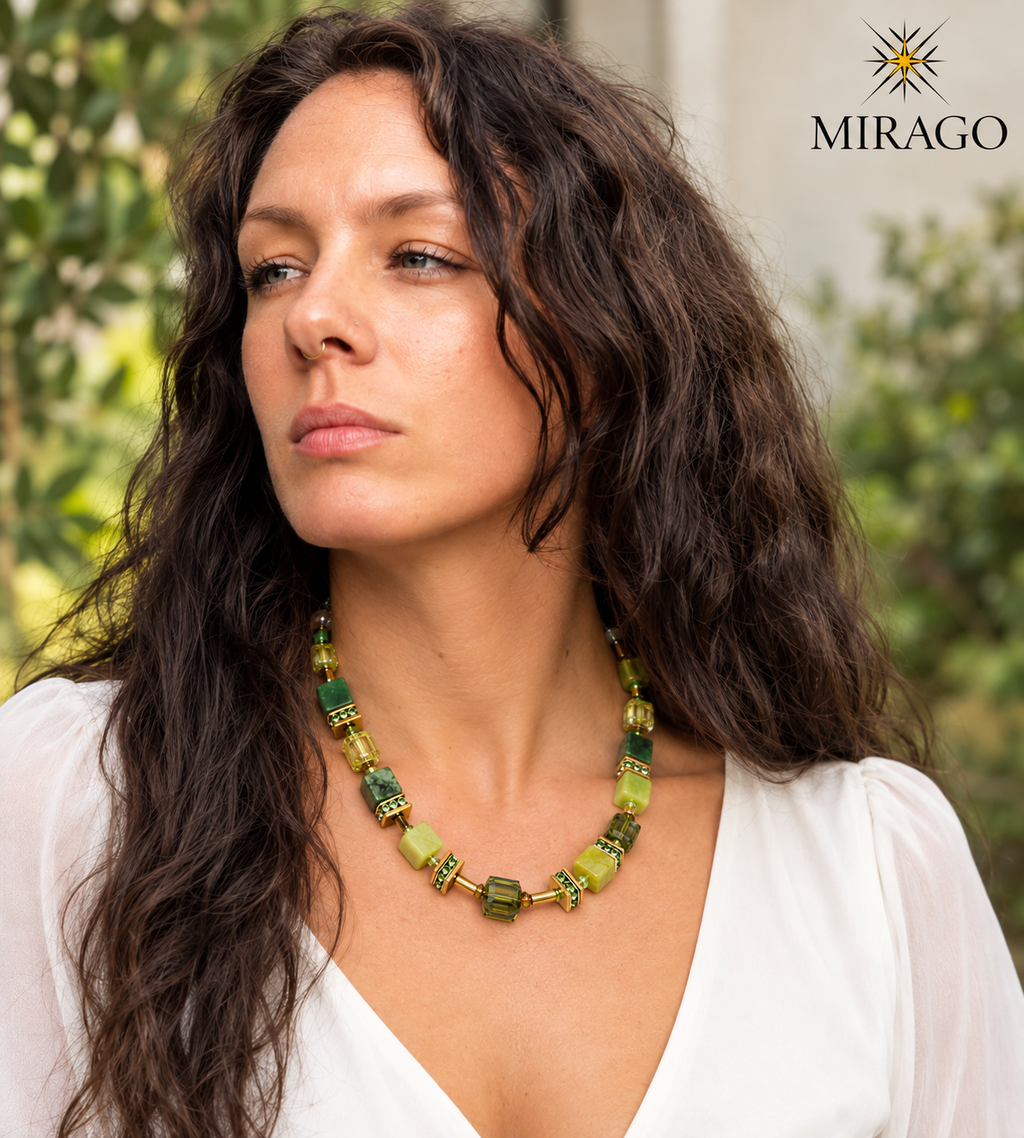 Lime Green Necklace 82-26-G