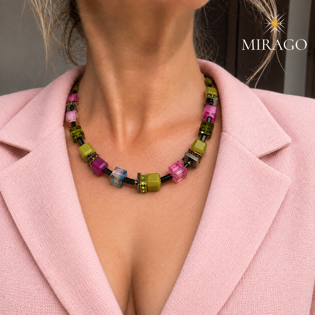 Jasper/Olive Necklace 42-26-G